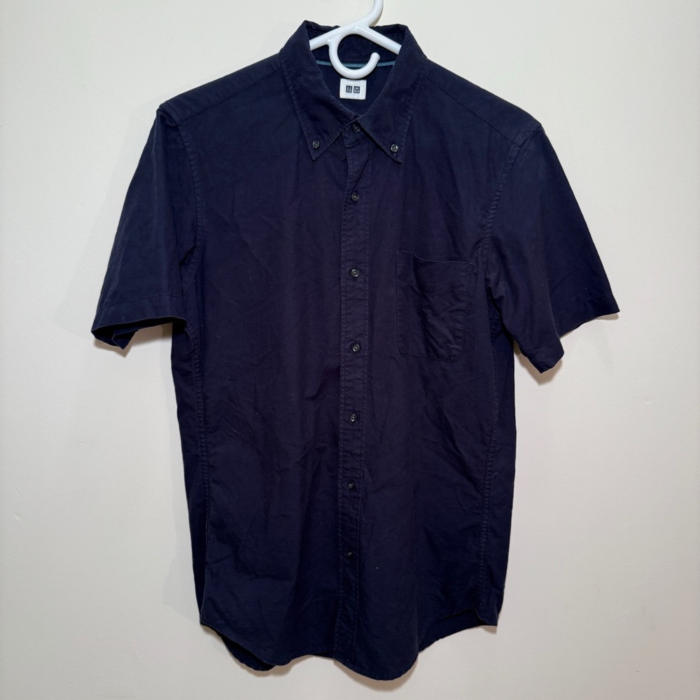 Men's Navy Short Sleeve Shirt